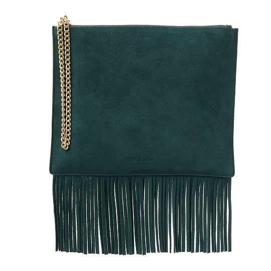 Женская сумка  Dr. Koffer из натуральной кожи зеленая