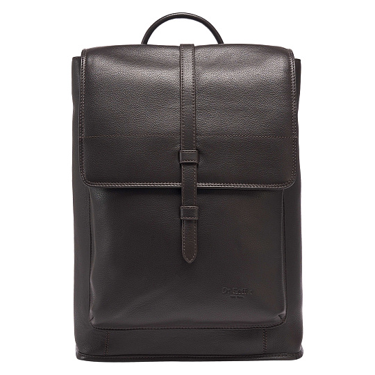 Рюкзак Dr.Koffer из натуральной кожи темно-коричневый