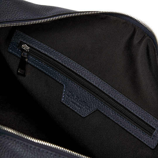 Дорожная сумка Dr.Koffer из натуральной кожи синяя