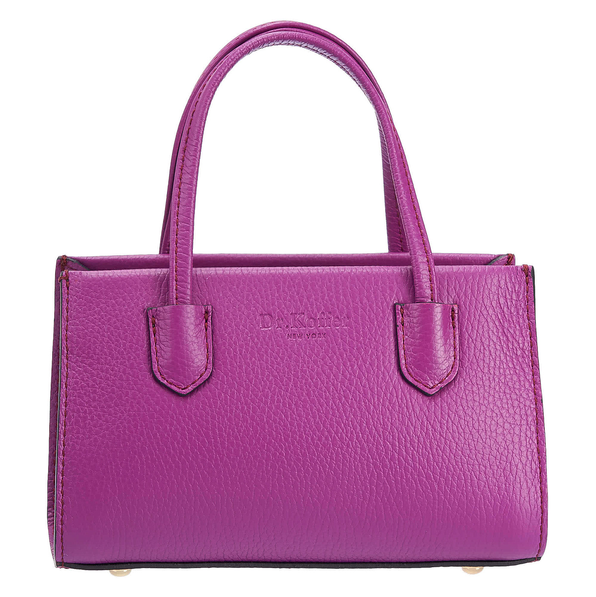 Женская сумка Dr. Koffer из натуральной кожи розовая