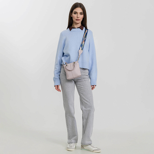 Женская сумка Dr. Koffer из натуральной кожи светло-розовая