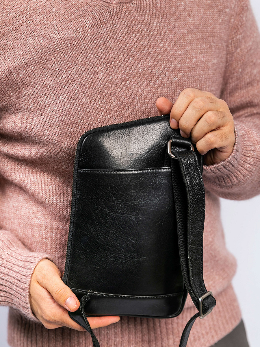 Рюкзак Dr. Koffer из натуральной кожи черный