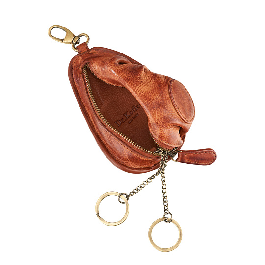 Ключница Dr.Koffer из натуральной кожи светло-коричневая