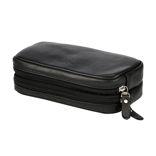 Несессер Dr. Koffer из натуральной кожи черный