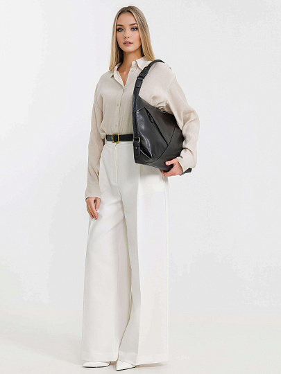 Женская сумка Dr.Koffer из натуральной кожи чёрная