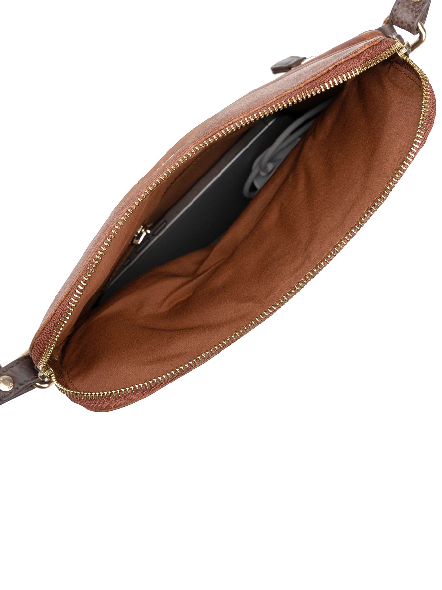 Женская сумка Dr. Koffer из натуральной кожи коричневая