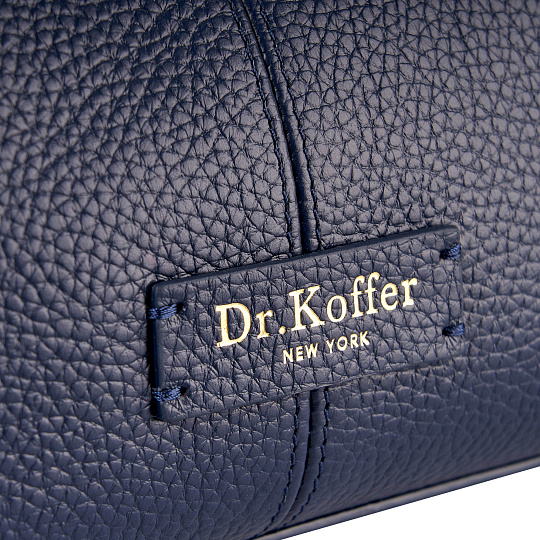 Женская сумка  Dr. Koffer из натуральной кожи синяя