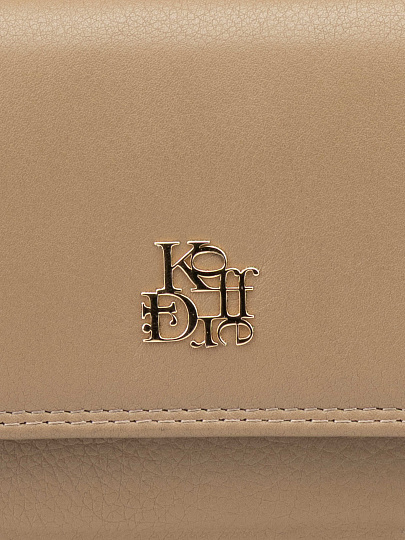 Портмоне Dr.Koffer из натуральной кожи бежевое