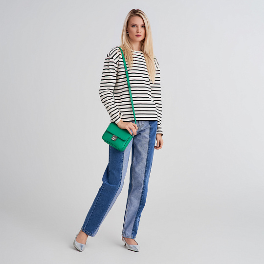 Женская сумка Dr. Koffer из натуральной кожи зеленая