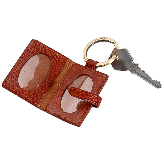 Брелок Dr. Koffer из натуральной кожи коричневый