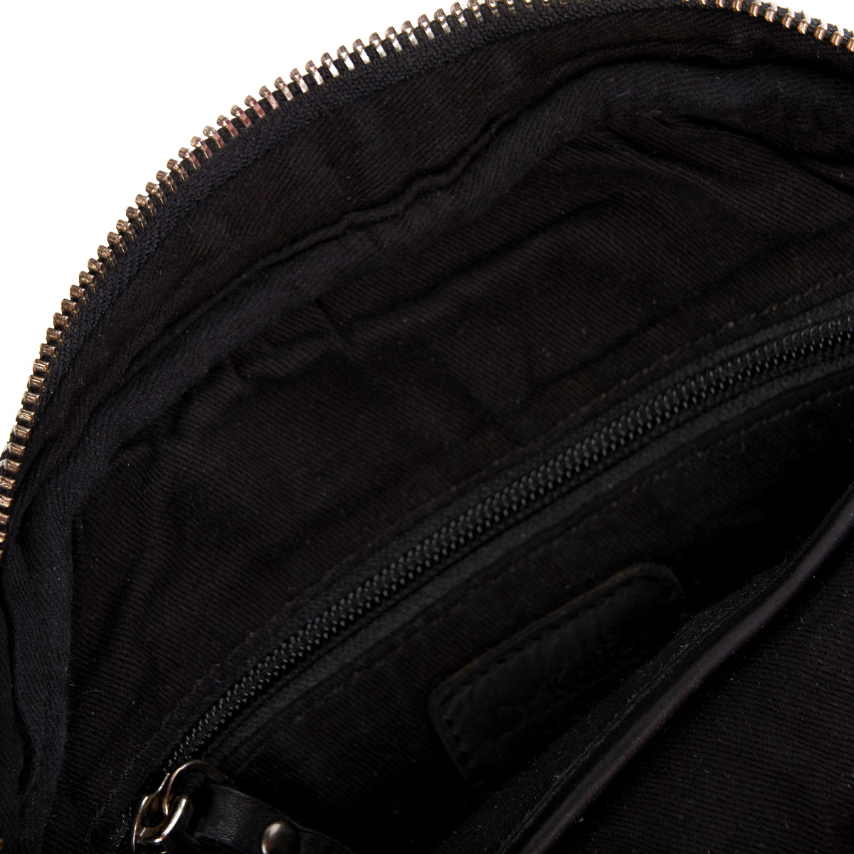 Сумка через плечо Dr.Koffer из натуральной кожи черная