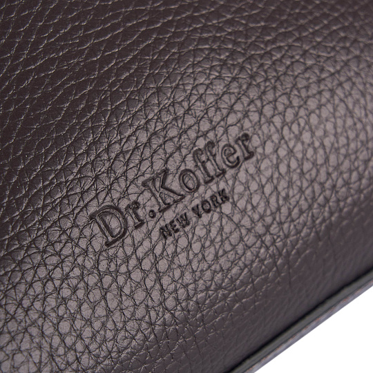 Женская сумка Dr. Koffer из натуральной кожи коричневая