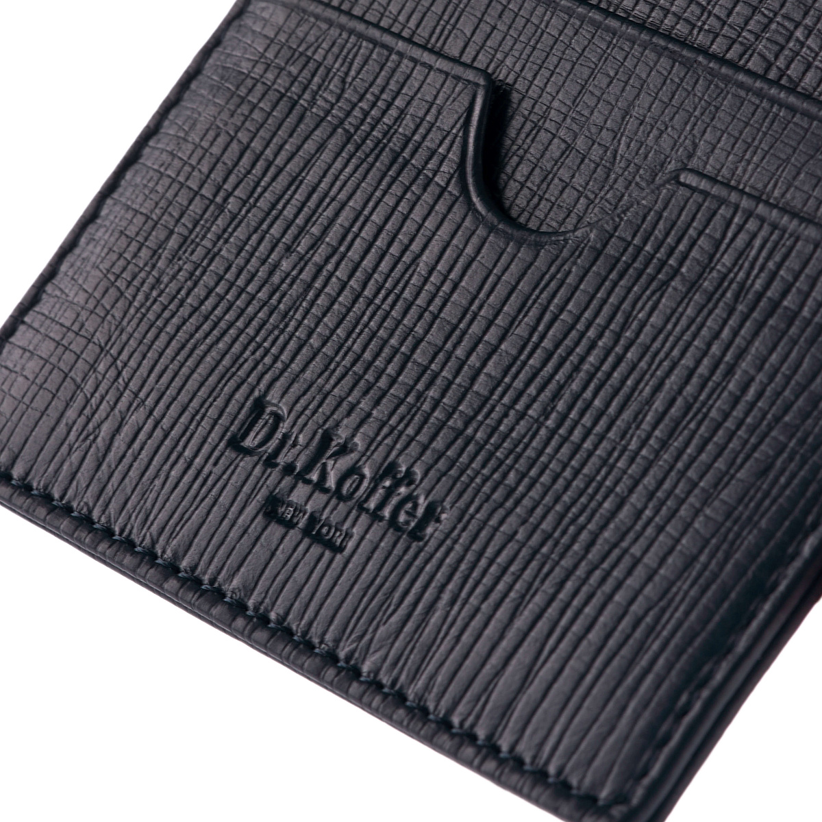 Кредитница Dr.Koffer из натуральной кожи синяя