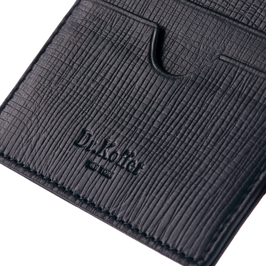 Кредитница Dr.Koffer из натуральной кожи синяя