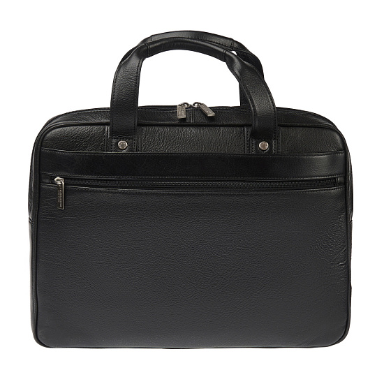 Деловая сумка Dr.Koffer из натуральной кожи черная