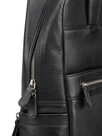 Рюкзак Dr. Koffer из натуральной кожи черный