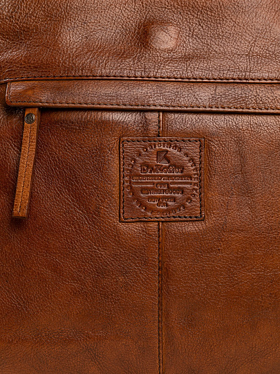 Сумка через плечо Dr.Koffer из натуральной кожи коричневая