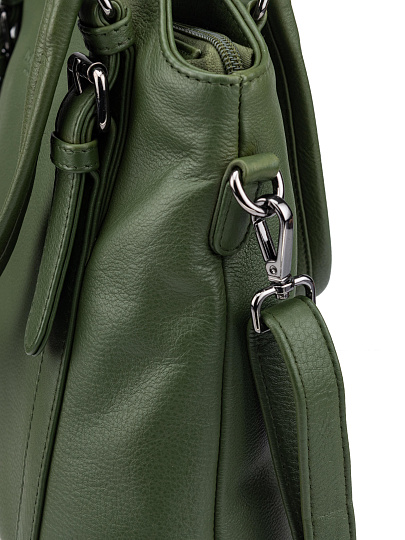 Женская сумка Dr.Koffer из натуральной кожи зеленая