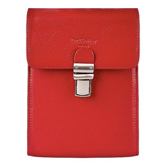 Деловая сумка Dr.Koffer из натуральной кожи красная