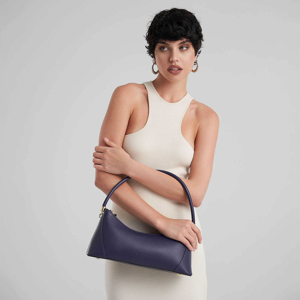 Женская сумка Dr. Koffer из натуральной кожи фиолетовая