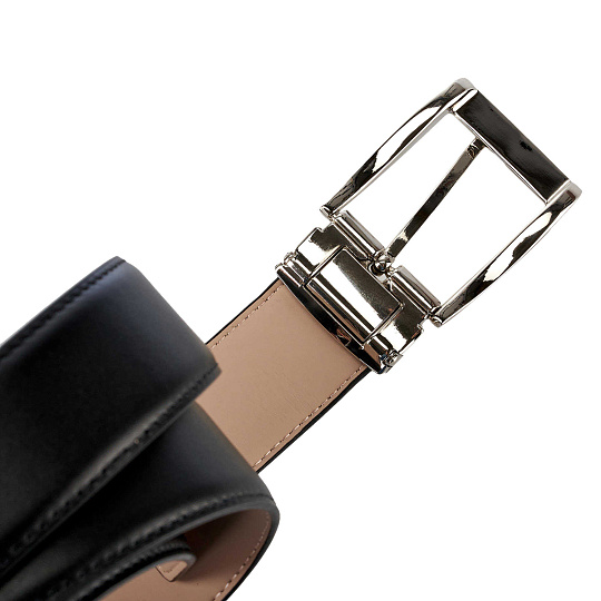 Ремень Dr. Koffer из натуральной кожи черный