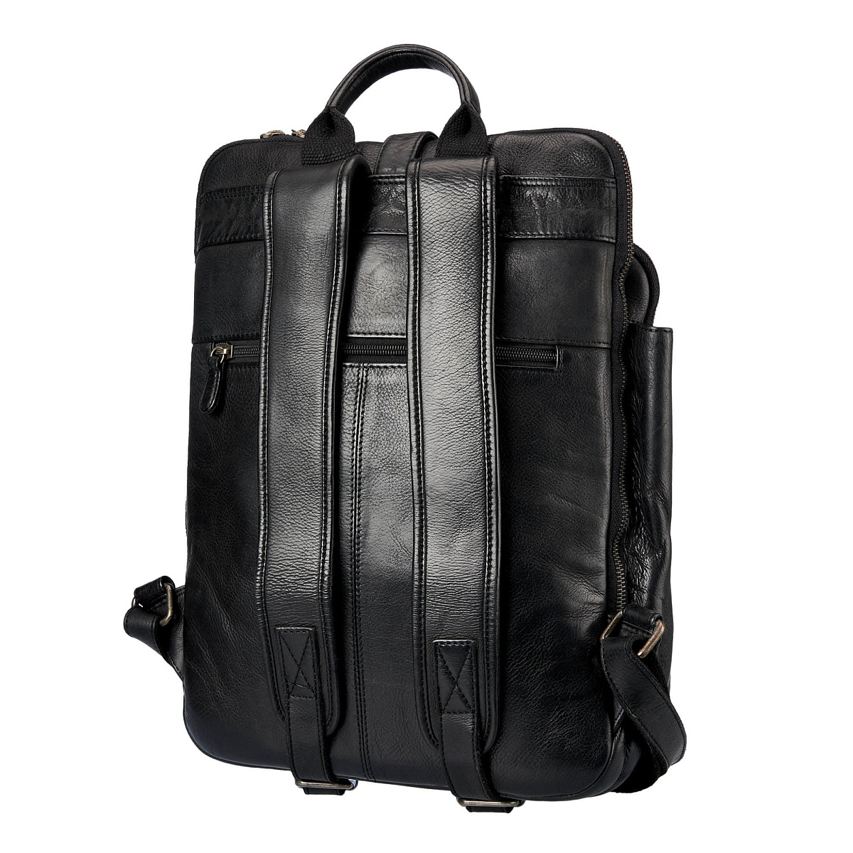 Рюкзак Dr.Koffer из натуральной кожи черный