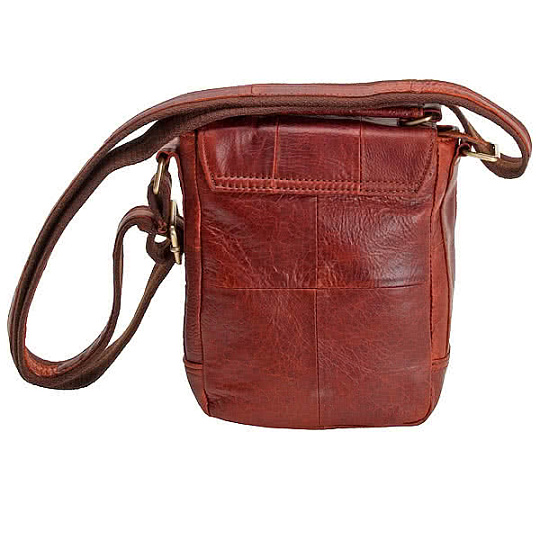 Сумка через плечо Dr.Koffer из натуральной кожи коричневая