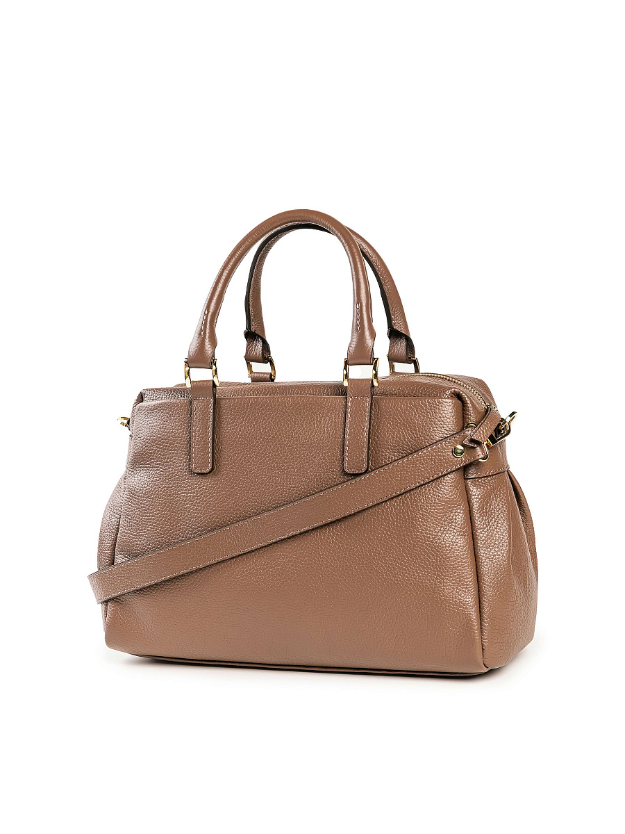 Женская сумка Dr. Koffer из натуральной кожи коричневая