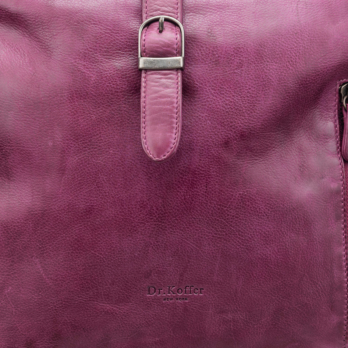 Рюкзак Dr.Koffer из натуральной кожи фиолетовый