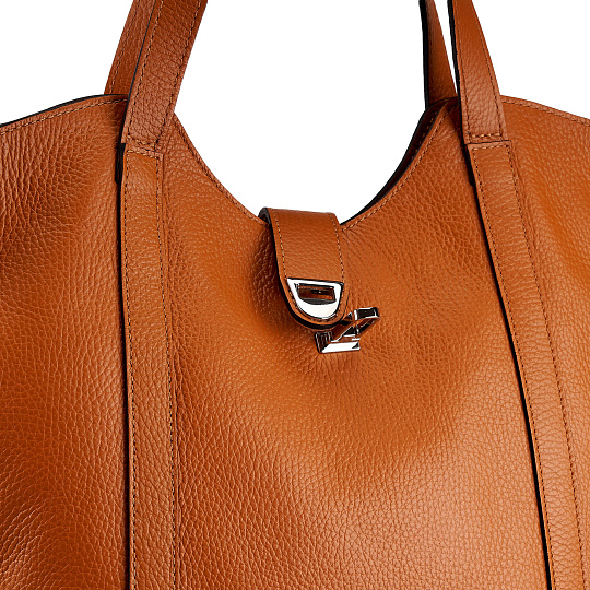 Женская сумка Dr. Koffer из натуральной кожи оранжевая