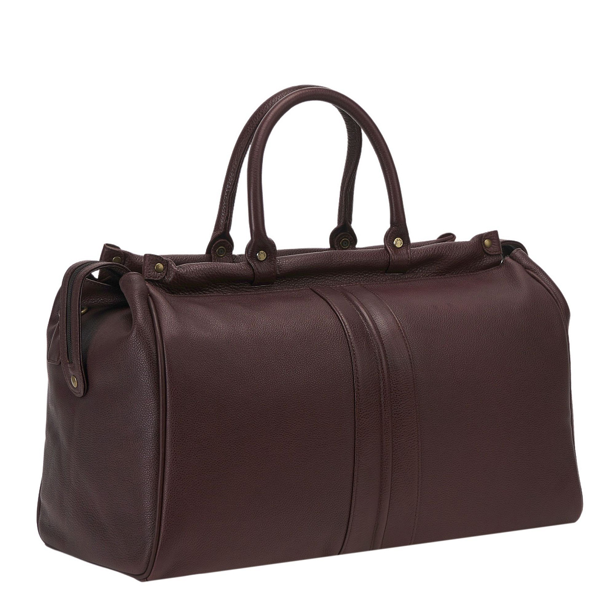 Сумка дорожная Dr.Koffer из натуральной кожи коричневая