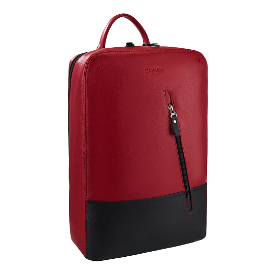 Рюкзак Dr.Koffer из натуральной кожи красный