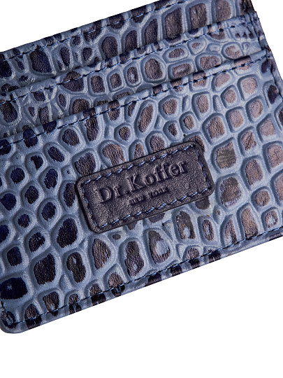 Кредитница Dr.Koffer из натуральной кожи фиолетовая