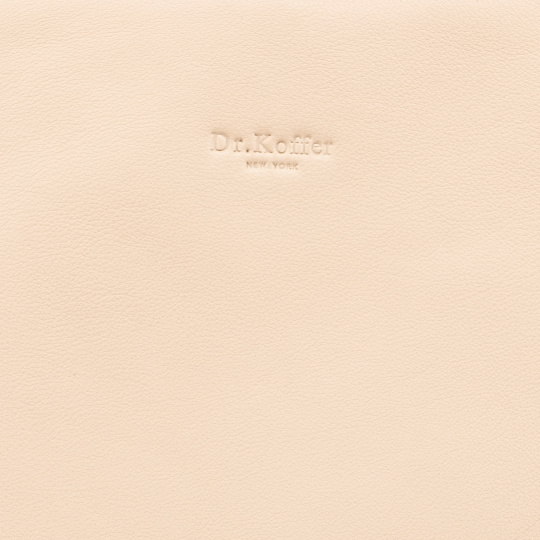 Женская сумка Dr.Koffer из натуральной кожи бежевая