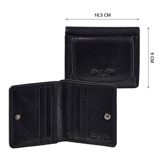 Кошелек Dr.Koffer из натуральной кожи черный