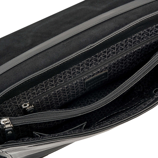 Портфель Dr.Koffer из натуральной кожи черный