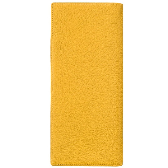 Визитница Dr.Koffer из натуральной кожи желтая