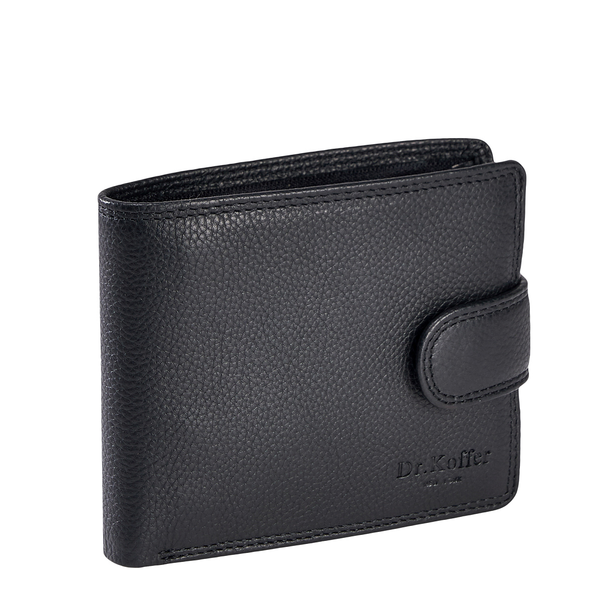 Портмоне Dr.Koffer из натуральной кожи черное