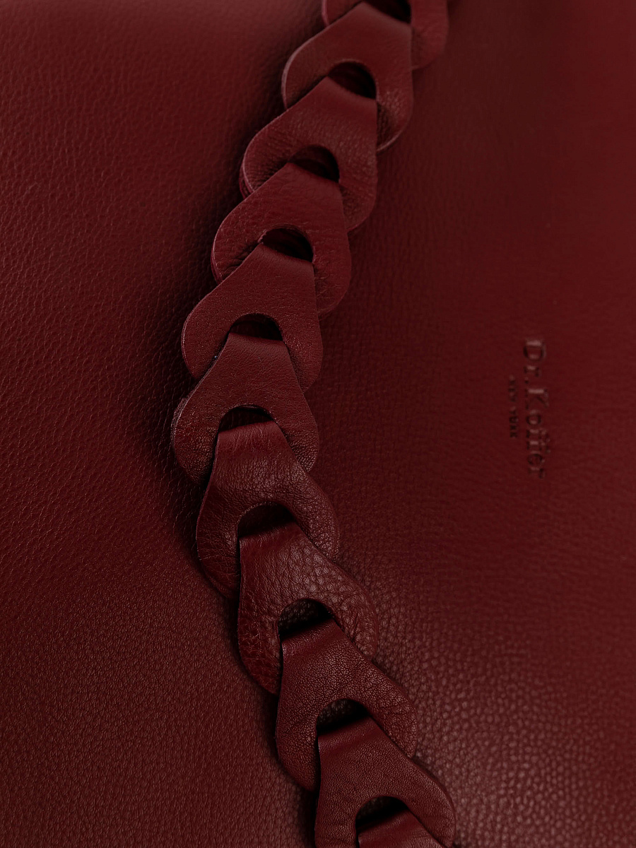 Женская сумка Dr.Koffer из натуральной кожи красная