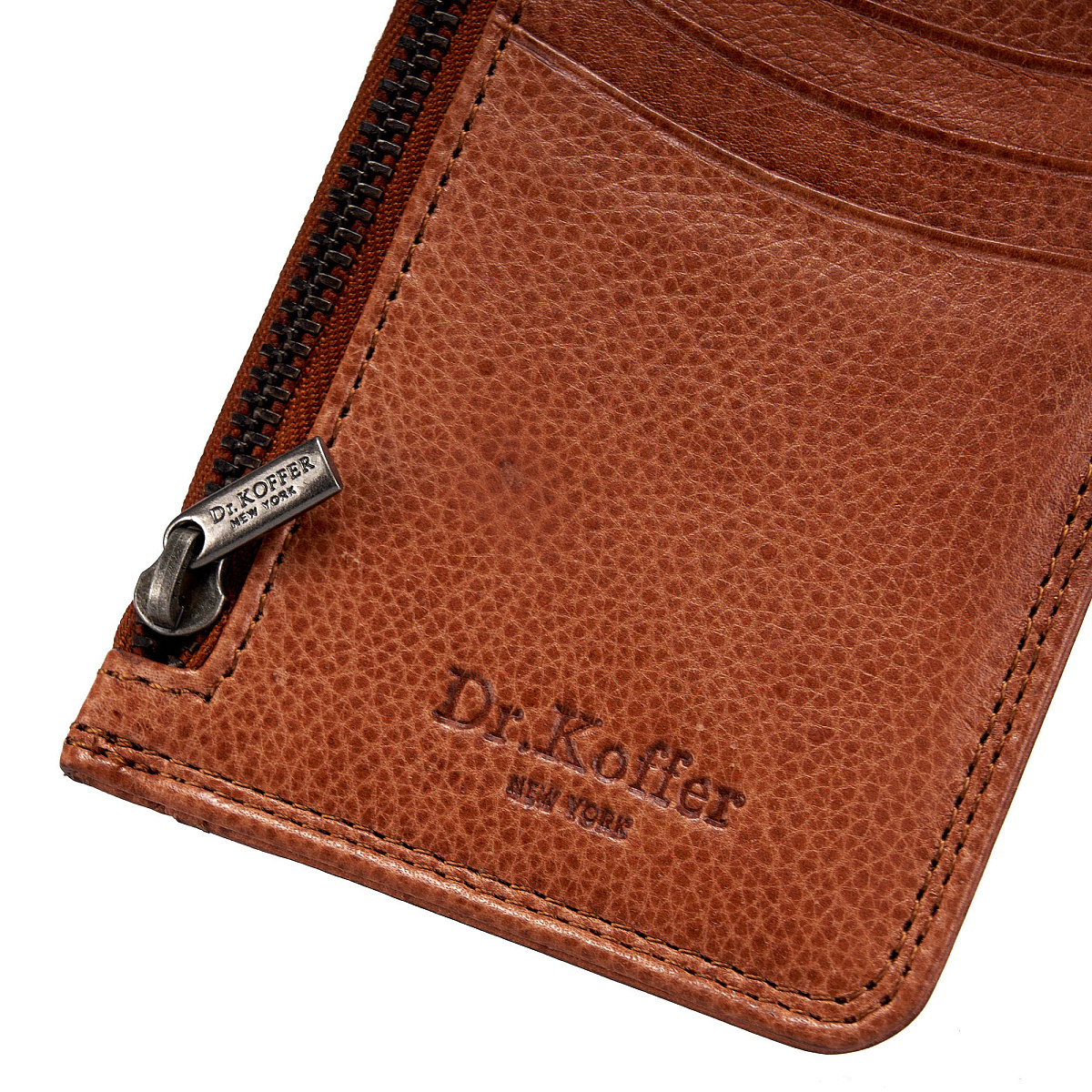Кредитница Dr.Koffer из натуральной кожи коричневая