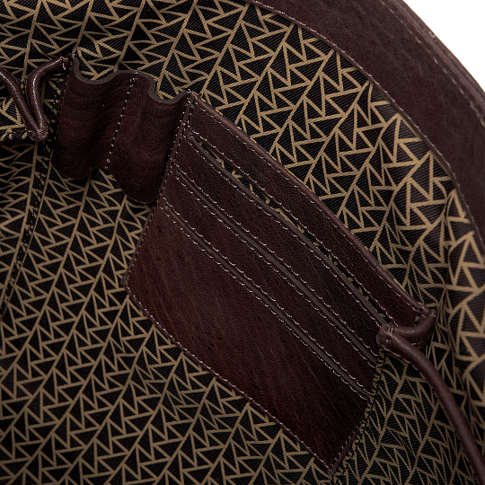 Портфель Dr.Koffer из натуральной кожи темно-коричневый