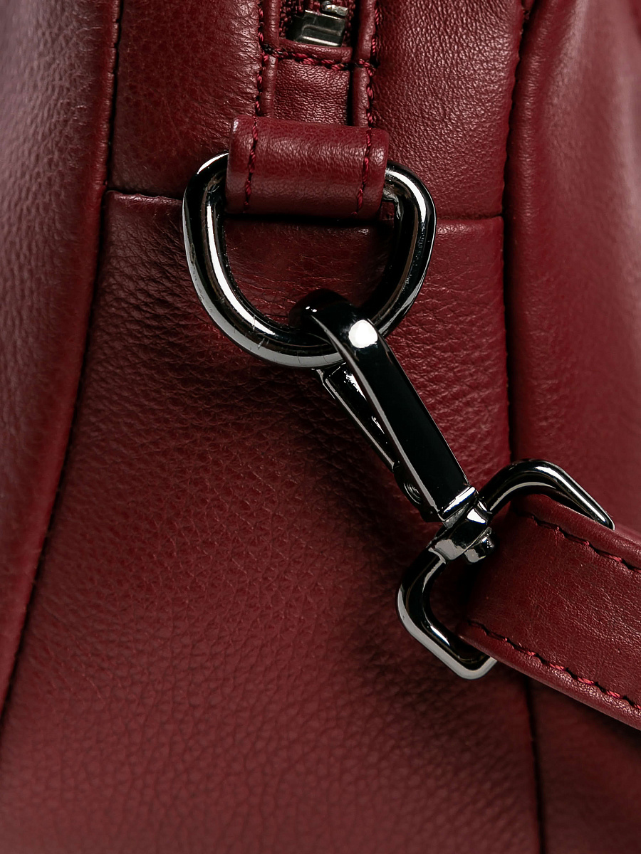 Женская сумка Dr.Koffer из натуральной кожи бордовая