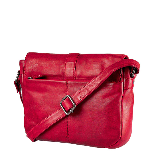 Сумка через плечо Dr.Koffer из натуральной кожи красная