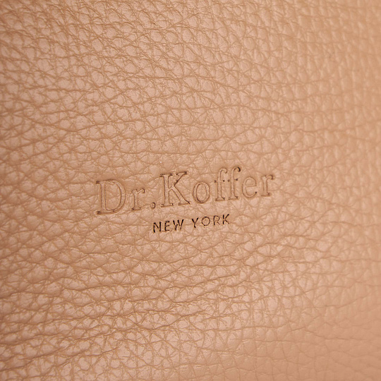 Женская сумка Dr. Koffer из натуральной кожи коричневая