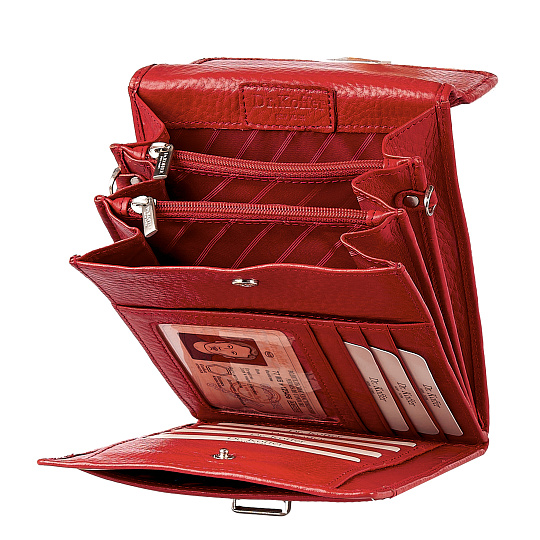 Деловая сумка Dr.Koffer из натуральной кожи красная