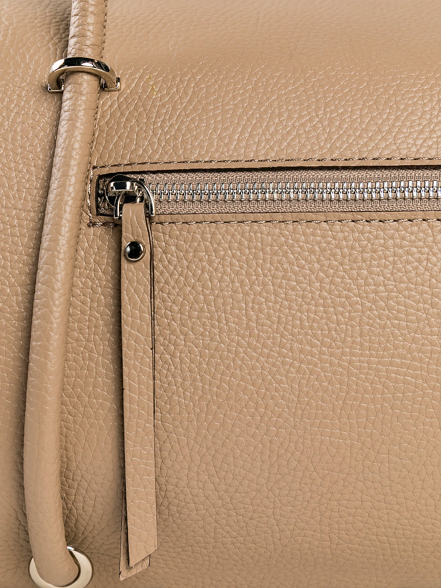 Женская сумка Dr. Koffer из натуральной кожи бежевая