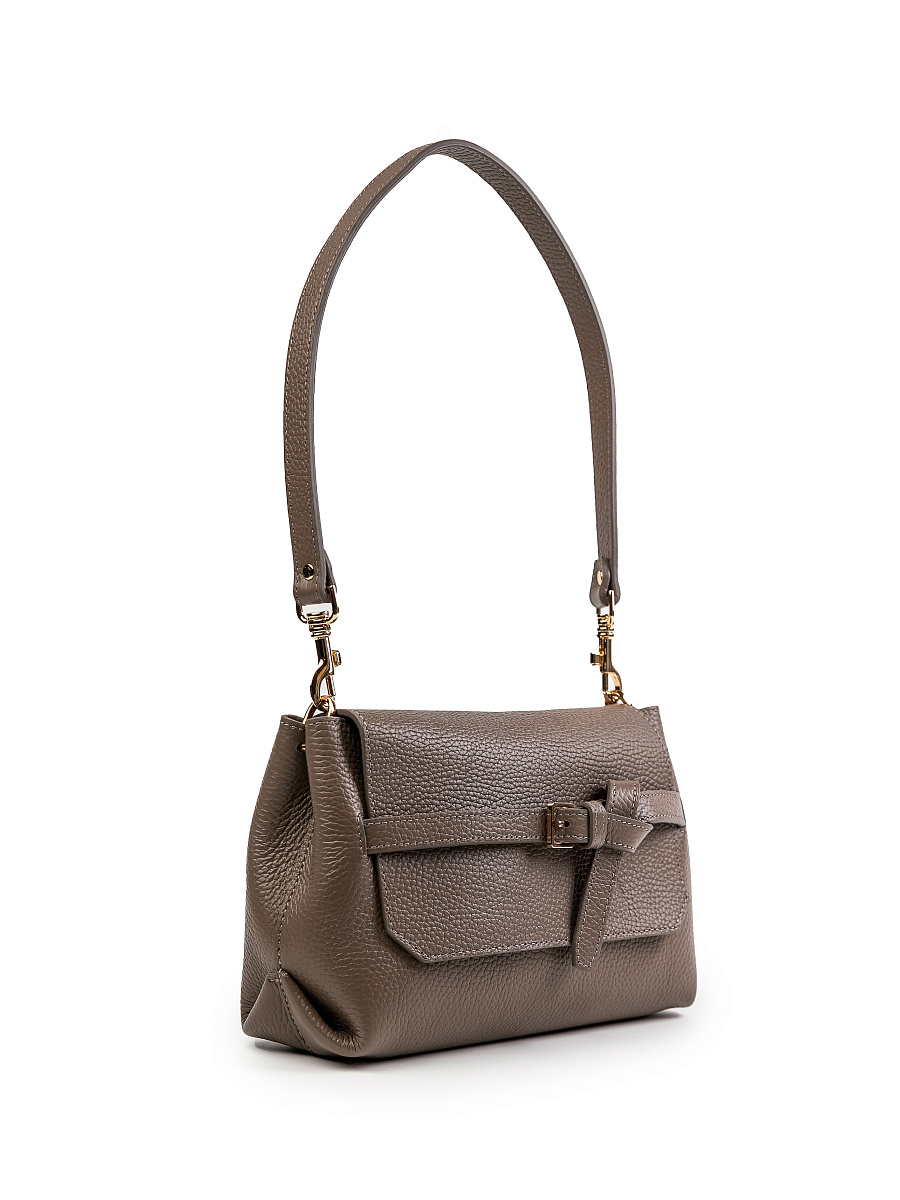 Женская сумка Dr.Koffer из натуральной кожи бежевая