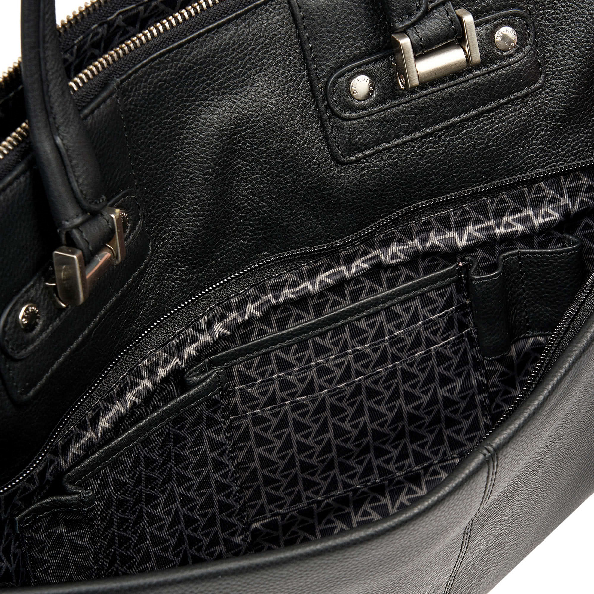 Деловая сумка Dr.Koffer из натуральной кожи черная