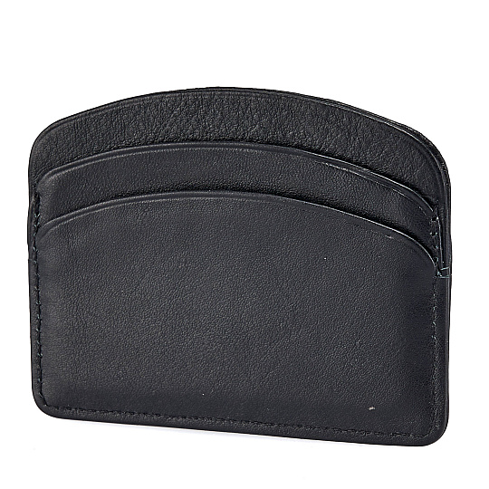 Кредитница Dr.Koffer из натуральной кожи черная