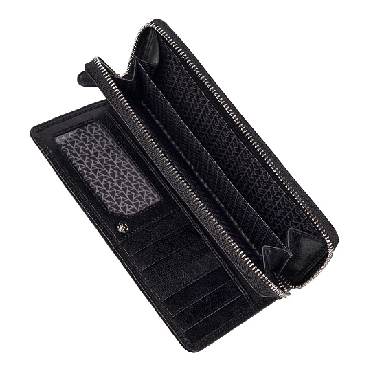 Портмоне Dr.Koffer из натуральной кожи черное